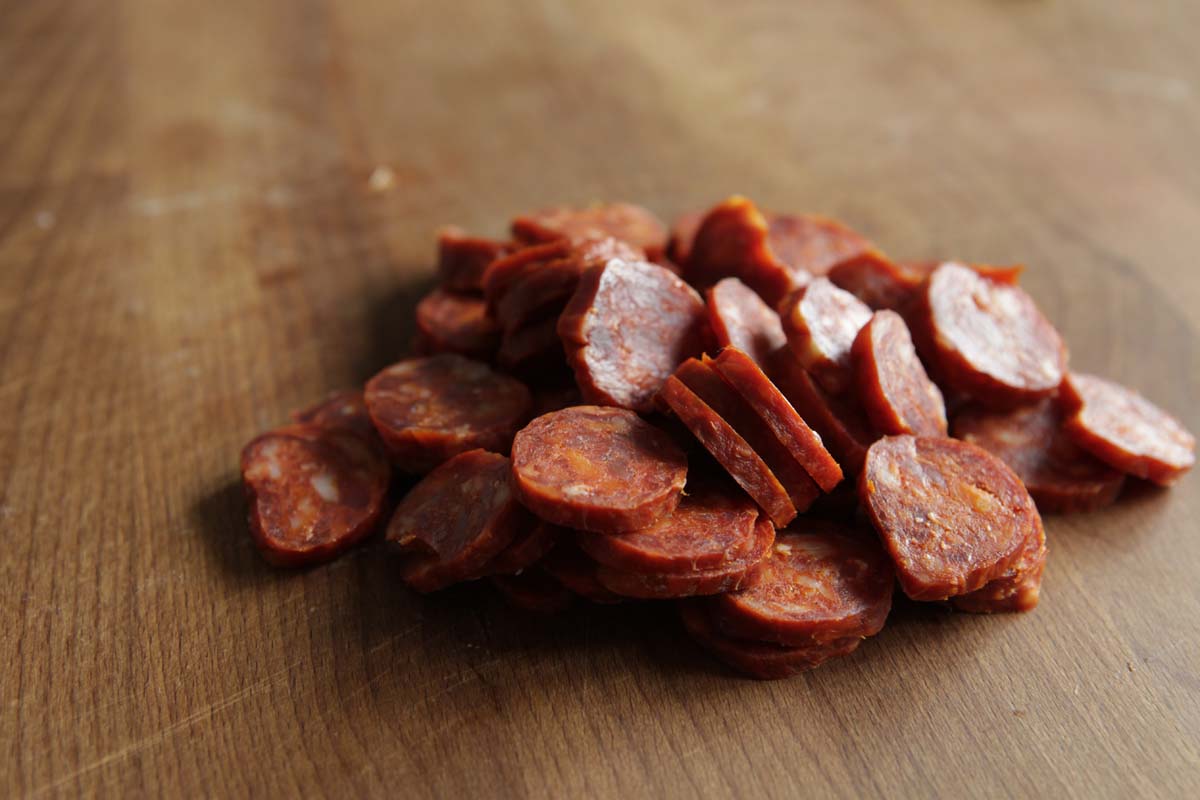 Pasta mit Chorizo und Manchego