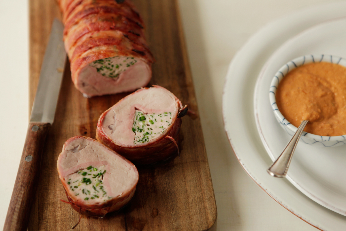 Schweinsfilet mit Bärlauchfüllung