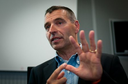 Fabio Cavalli, CEO von Mondobiotech, am Venture-Apéro in St. Gallen (© PS)